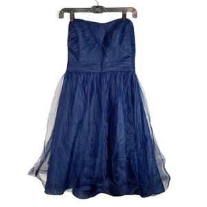 David’s Bridal Marine Strapless Bridesmaid Dress Size 10
